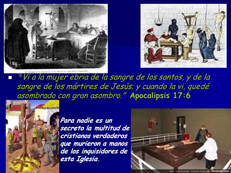 6Vi a la mujer ebria de la sangre de los santos, y de la sangre de los mártires de Jesús; y cuando la vi, quedé asombrado con gran asombro. Apocalipsis 17:6