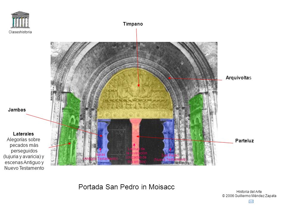 Portada San Pedro in Moisacc