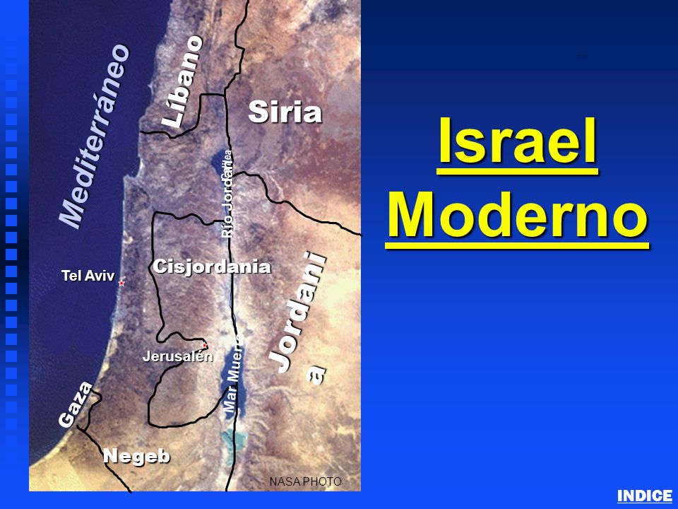 Israel Moderno Mediterráneo Siria Jordania Líbano Cisjordania Gaza