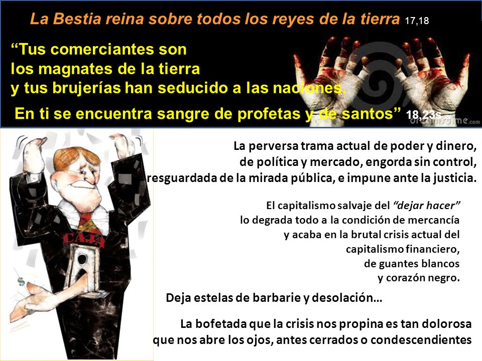 La Bestia reina sobre todos los reyes de la tierra 17,18