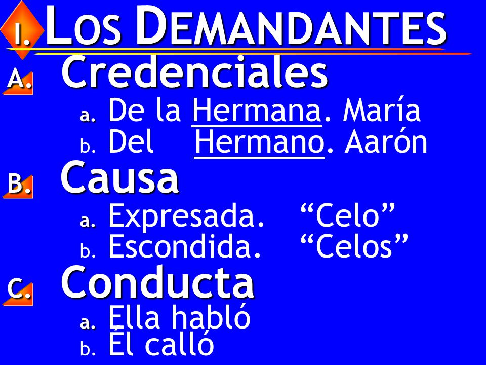 Credenciales Causa Conducta De la Hermana. María Del Hermano. Aarón