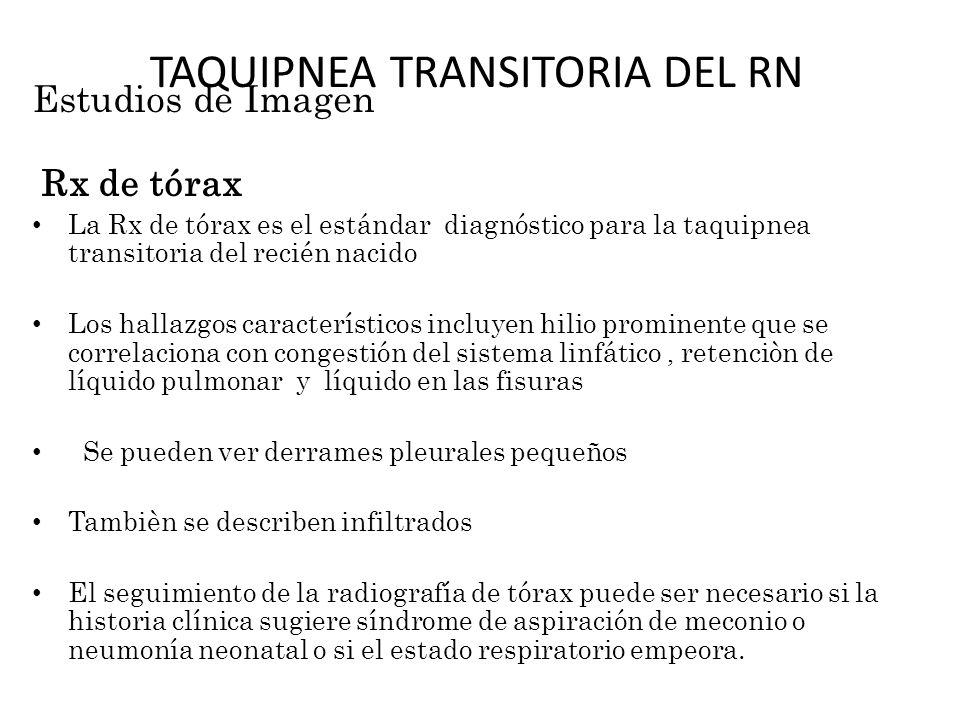 TAQUIPNEA TRANSITORIA DEL RN