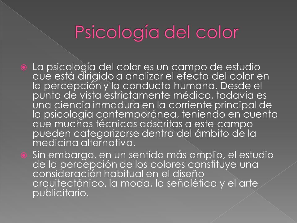 Psicología del color
