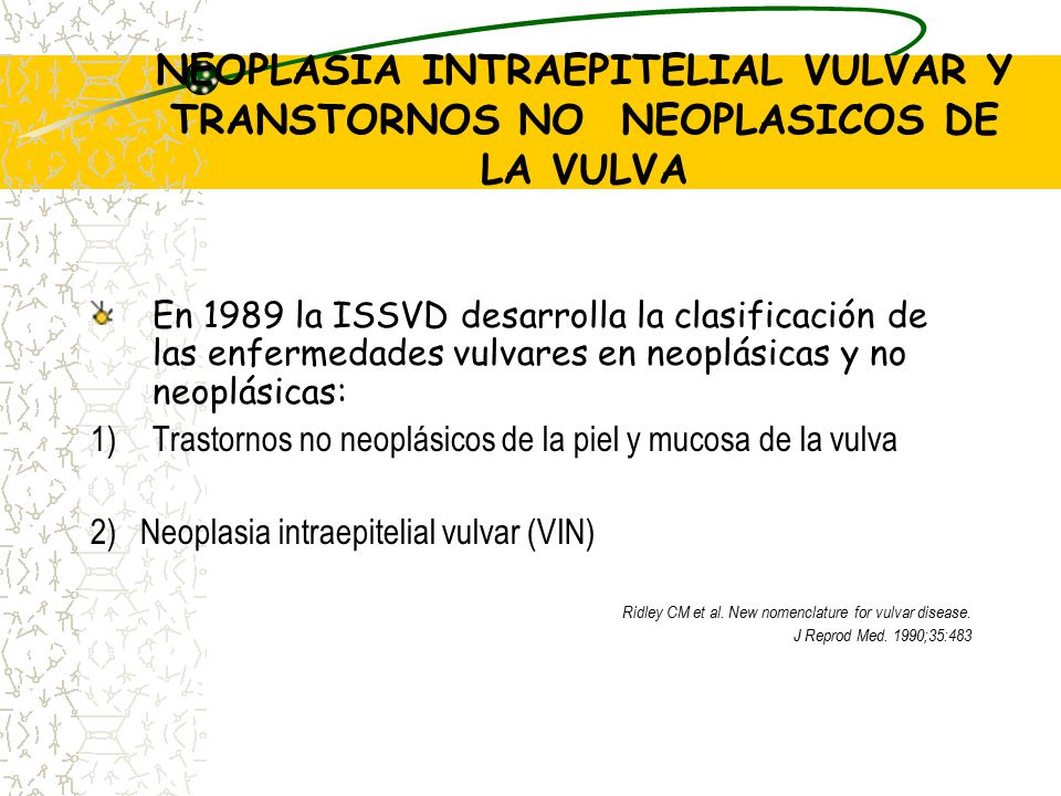 NEOPLASIA INTRAEPITELIAL VULVAR Y TRANSTORNOS NO NEOPLASICOS DE LA VULVA