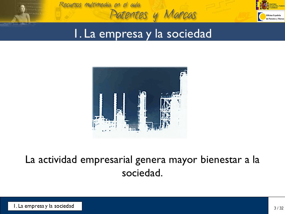 La actividad empresarial genera mayor bienestar a la sociedad.