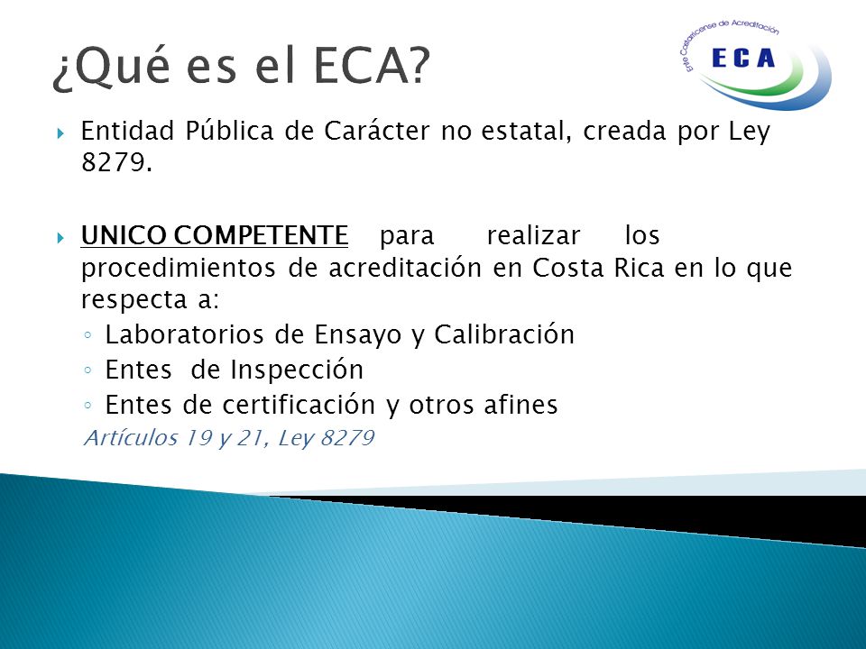 ¿Qué es el ECA Entidad Pública de Carácter no estatal, creada por Ley