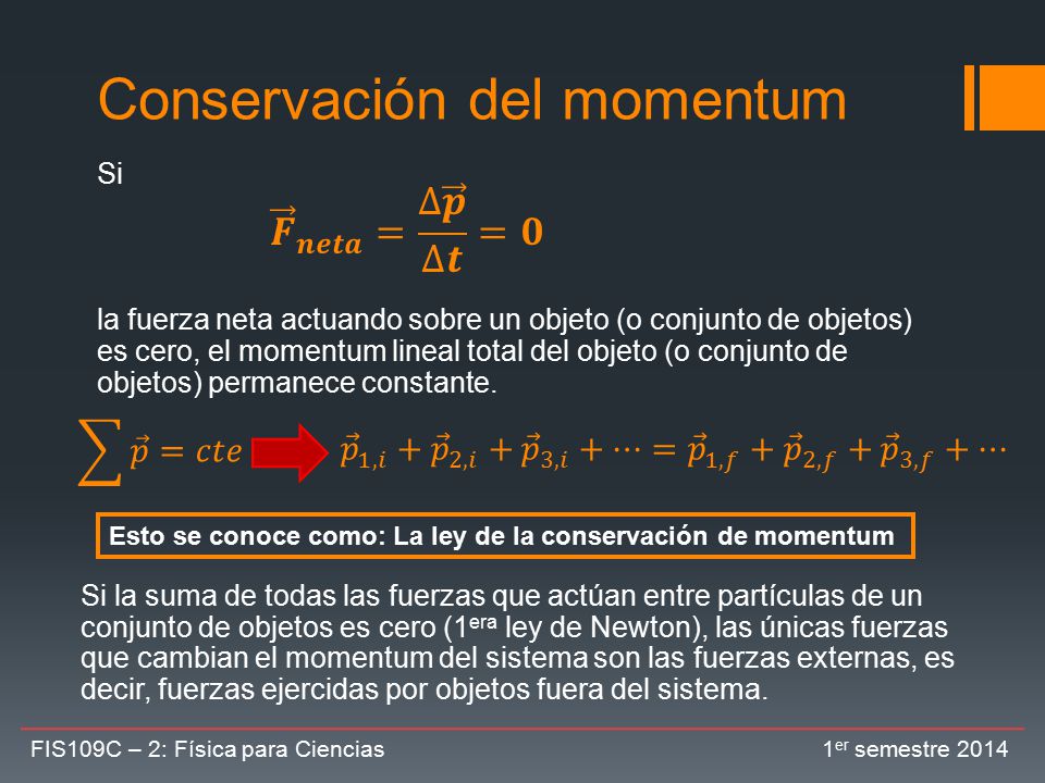 cuerda Abundantemente Contribución Física para Ciencias: Momentum lineal y choques - ppt descargar