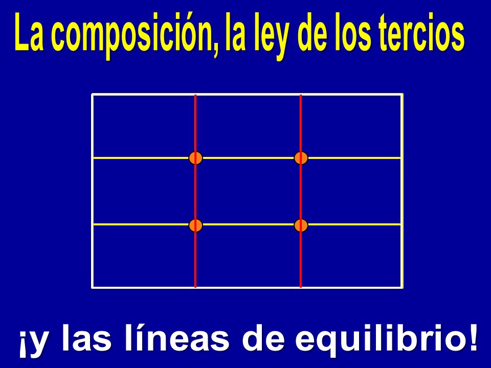 La composición, la ley de los tercios ¡y las líneas de equilibrio!