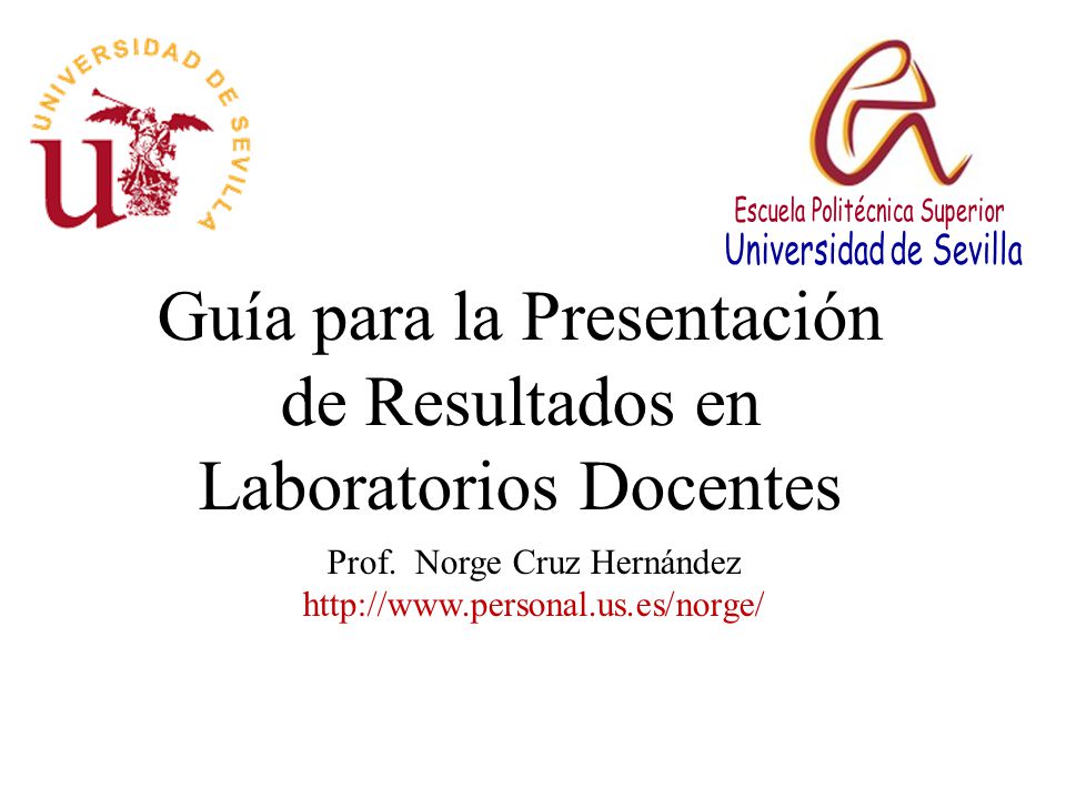 Guía para la Presentación de Resultados en Laboratorios Docentes