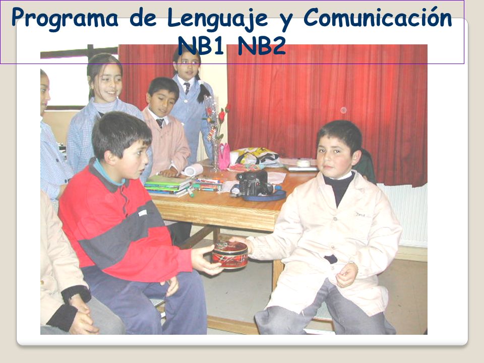 Programa de Lenguaje y Comunicación NB1 NB2