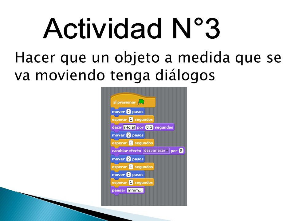 Actividad N°3 Hacer que un objeto a medida que se va moviendo tenga diálogos