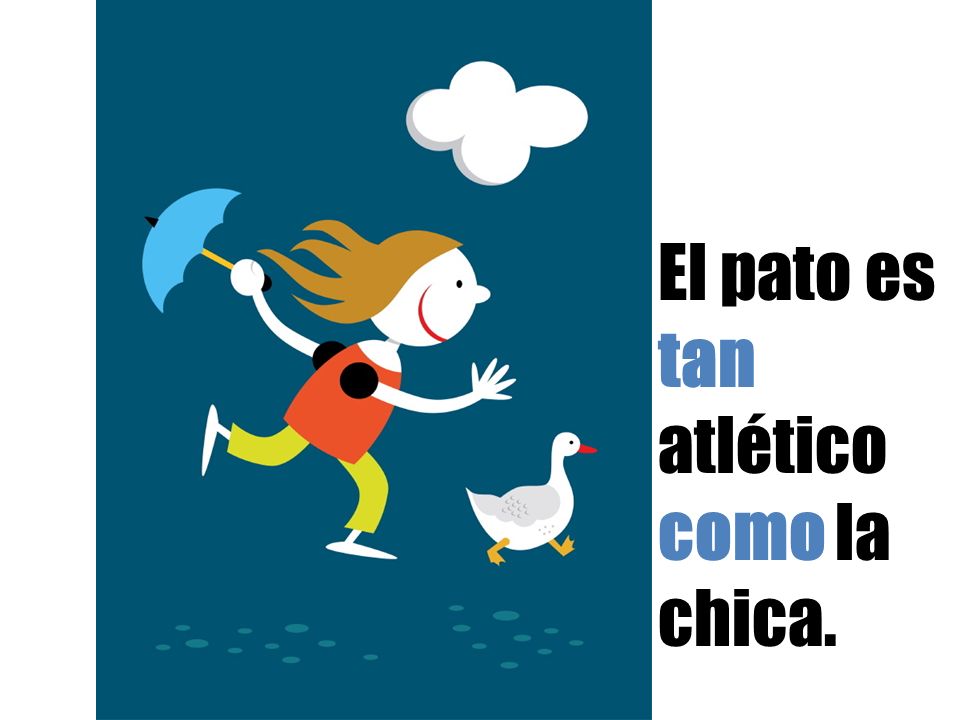 Peor El pato es tan atlético como la chica.