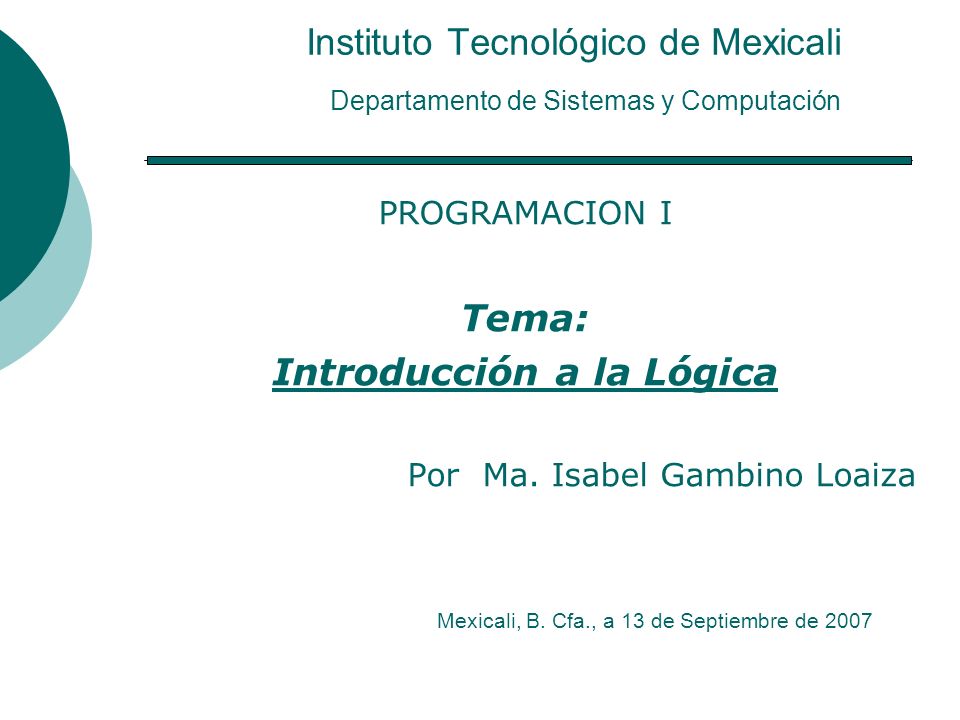 Introducción a la Lógica