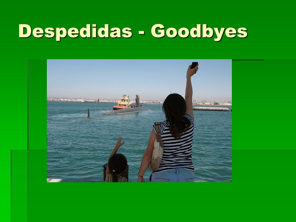 Despedidas - Goodbyes