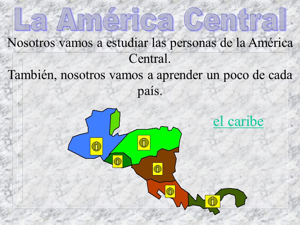 La América Central el caribe