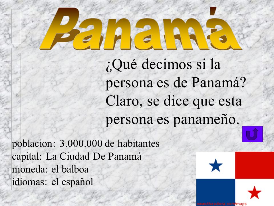 ¿Qué decimos si la persona es de Panamá