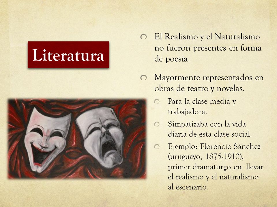 El Realismo y el Naturalismo no fueron presentes en forma de poesía.