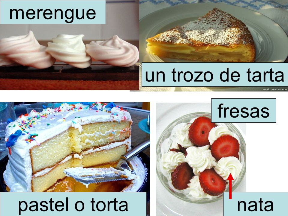 merengue un trozo de tarta fresas pastel o torta nata