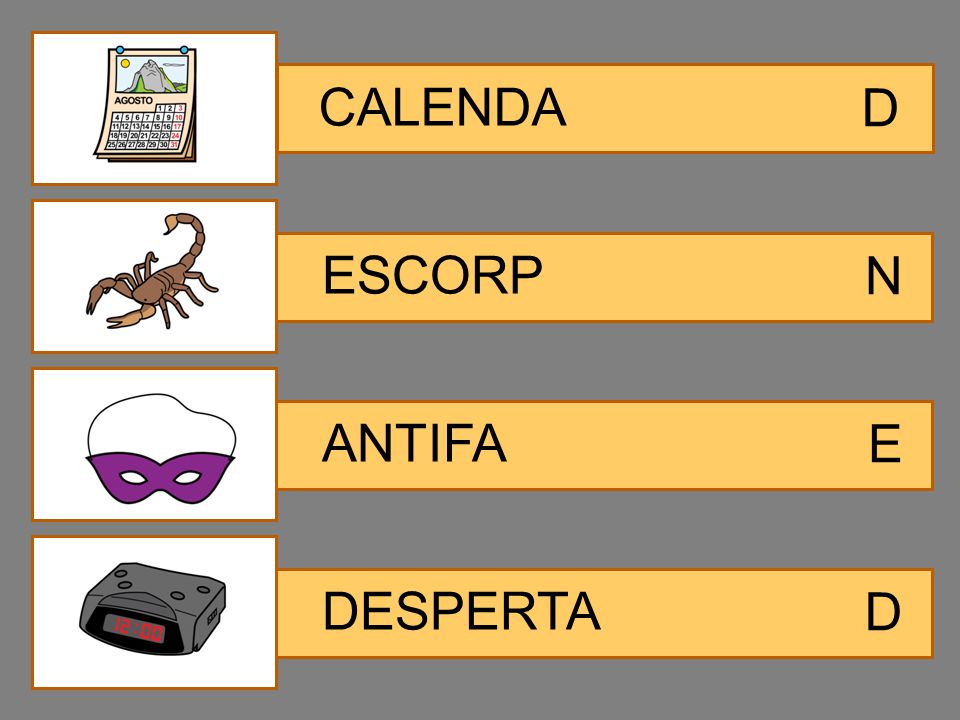 CALENDA D ESCORP N ANTIFA E DESPERTA D