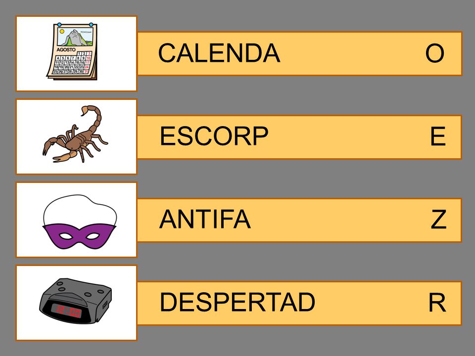 CALENDA O ESCORP E ANTIFA Z DESPERTAD R