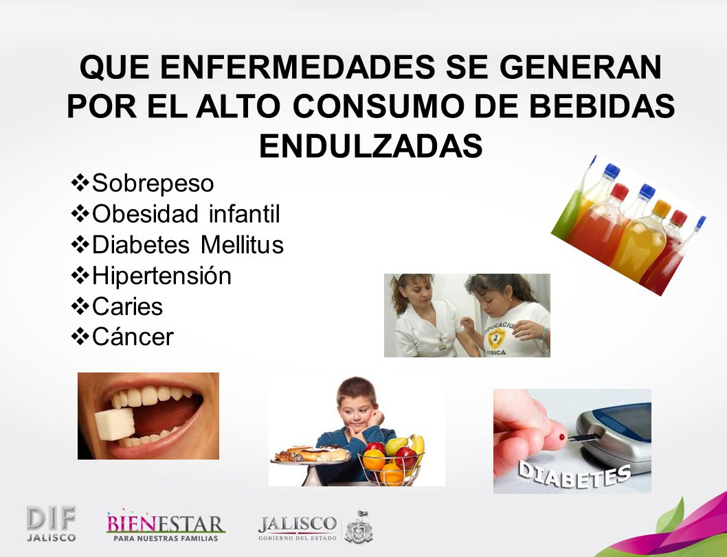 QUE ENFERMEDADES SE GENERAN POR EL ALTO CONSUMO DE BEBIDAS ENDULZADAS