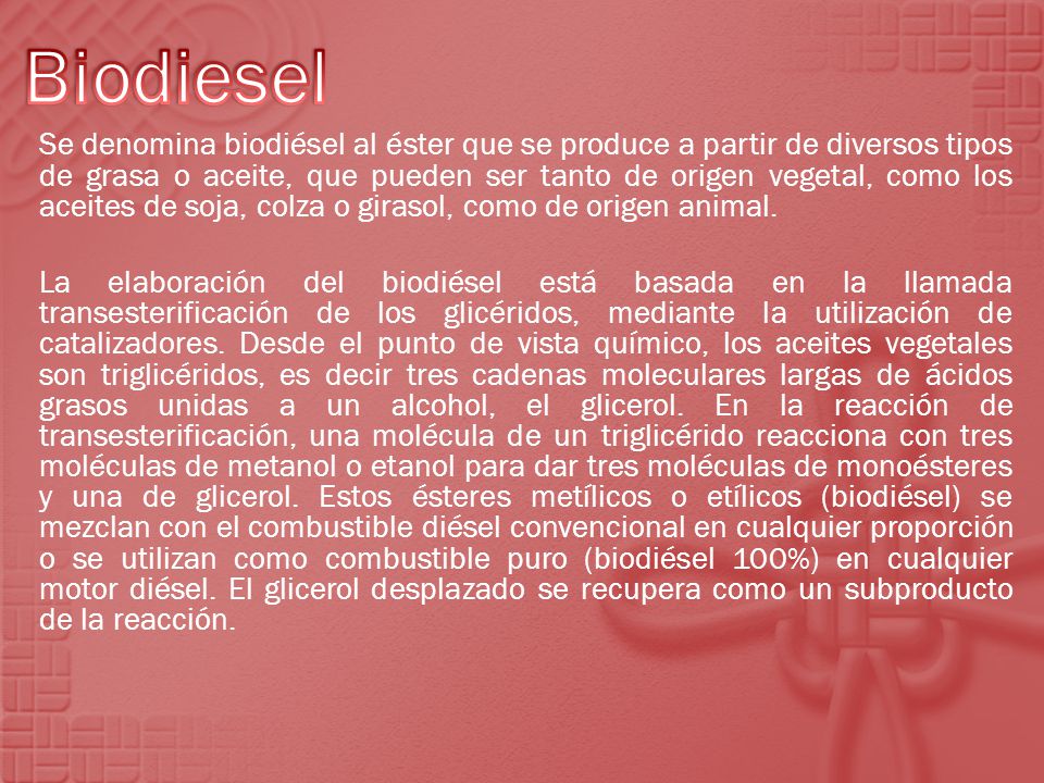 Biodiesel