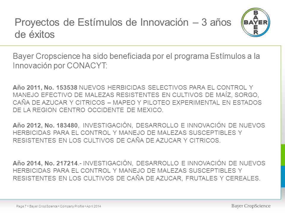Proyectos de Estímulos de Innovación – 3 años de éxitos