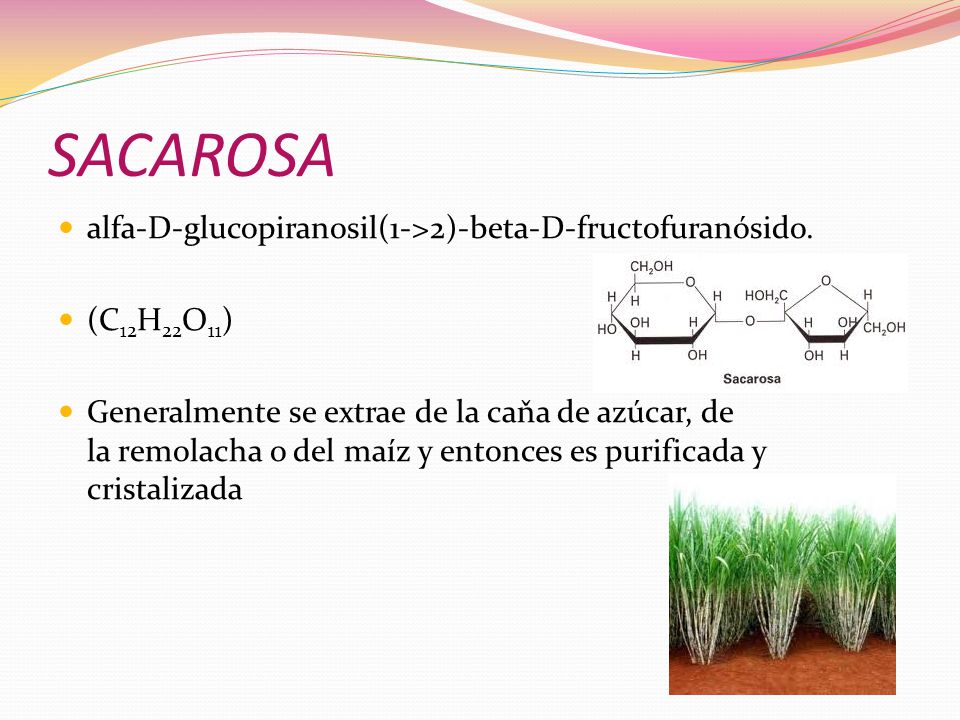 SACAROSA alfa-D-glucopiranosil(1->2)-beta-D-fructofuranósido.