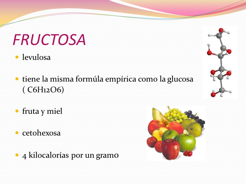 FRUCTOSA levulosa tiene la misma formúla empírica como la glucosa