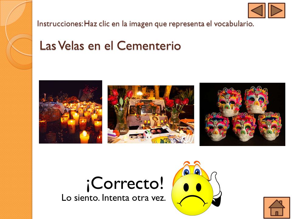 Instrucciones: Haz clic en la imagen que representa el vocabulario.