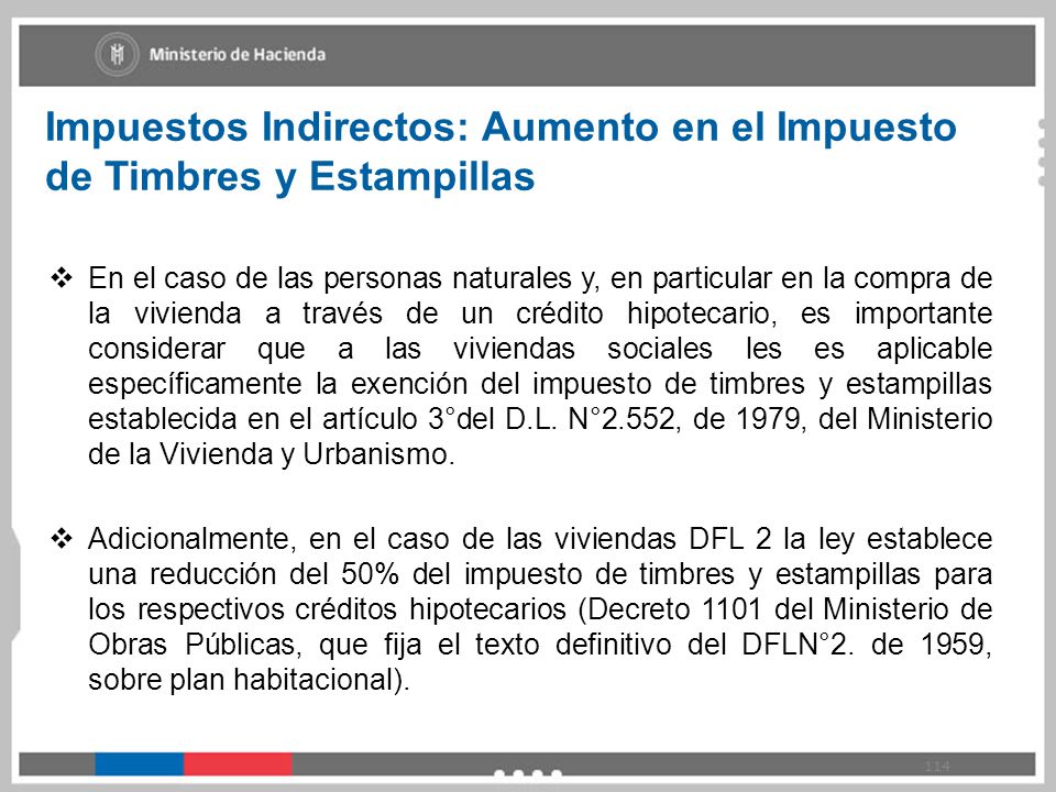 Impuestos Indirectos: Aumento en el Impuesto de Timbres y Estampillas