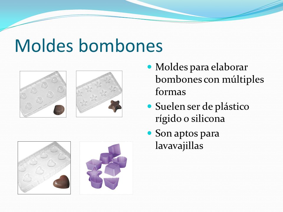 Moldes bombones Moldes para elaborar bombones con múltiples formas