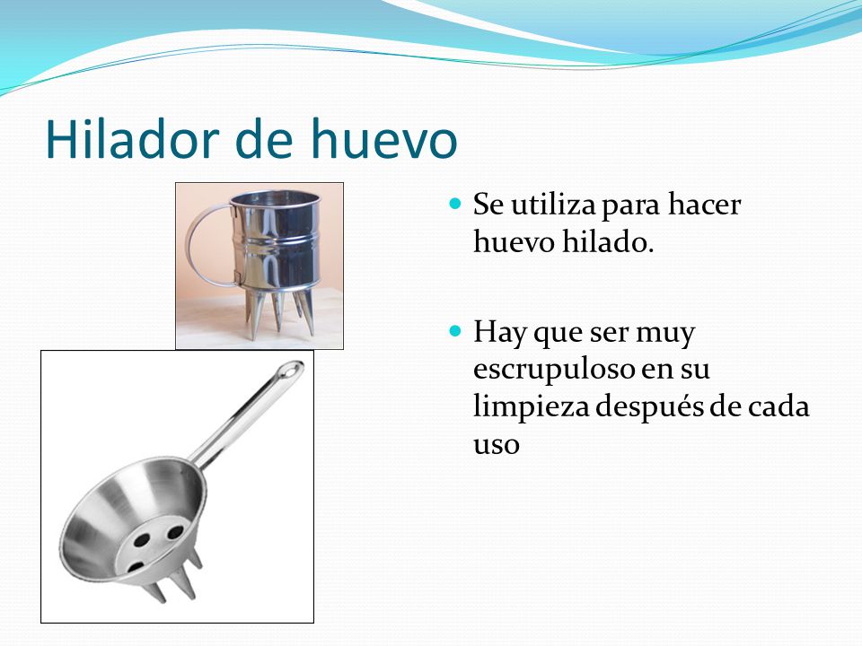 Hilador de huevo Se utiliza para hacer huevo hilado.