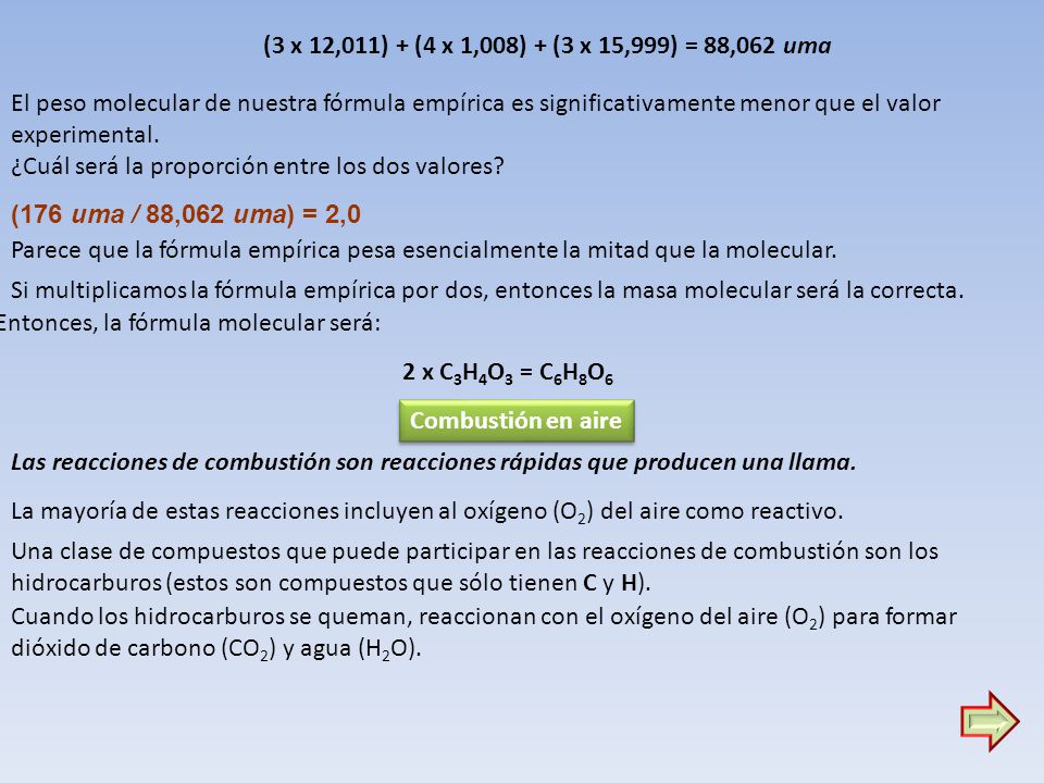 (3 x 12,011) + (4 x 1,008) + (3 x 15,999) = 88,062 uma