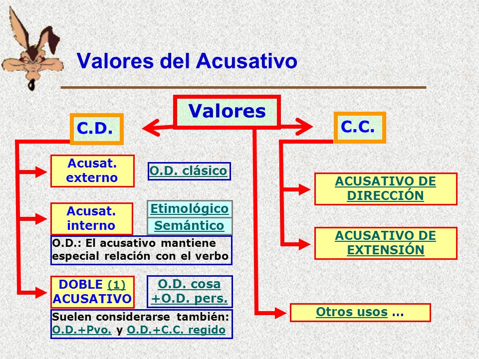 ACUSATIVO DE DIRECCIÓN ACUSATIVO DE EXTENSIÓN