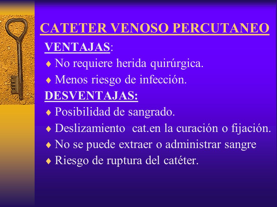 CATETER VENOSO PERCUTANEO