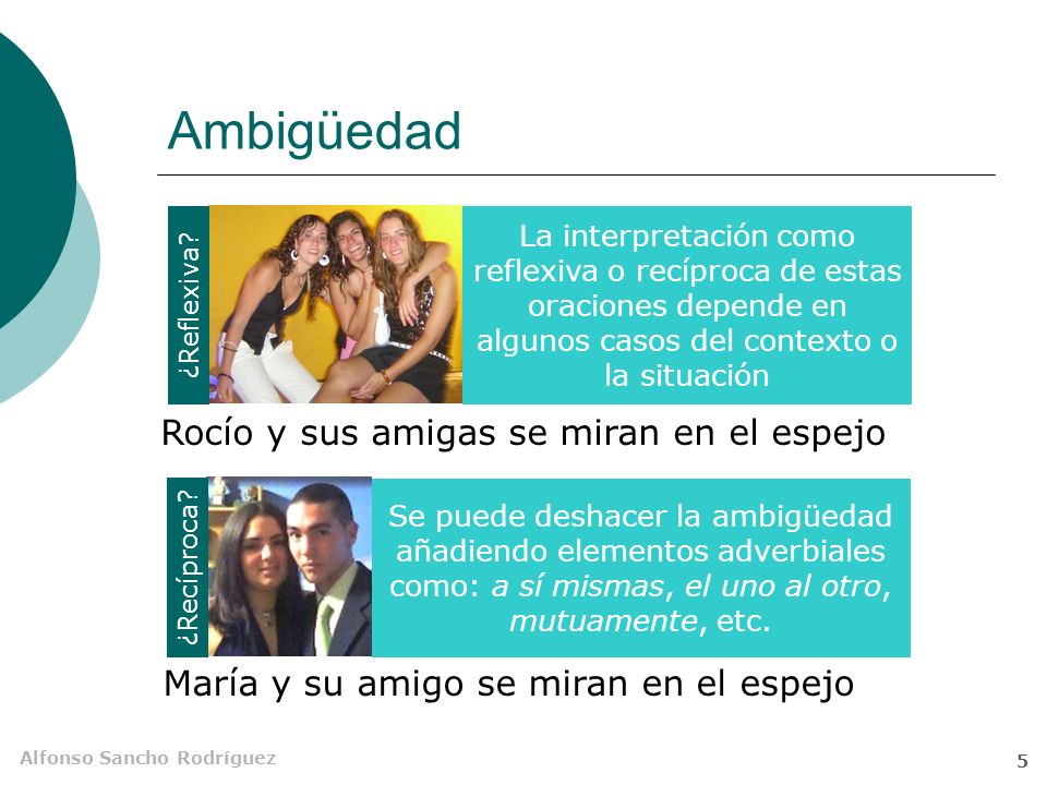 Ambigüedad Rocío y sus amigas se miran en el espejo