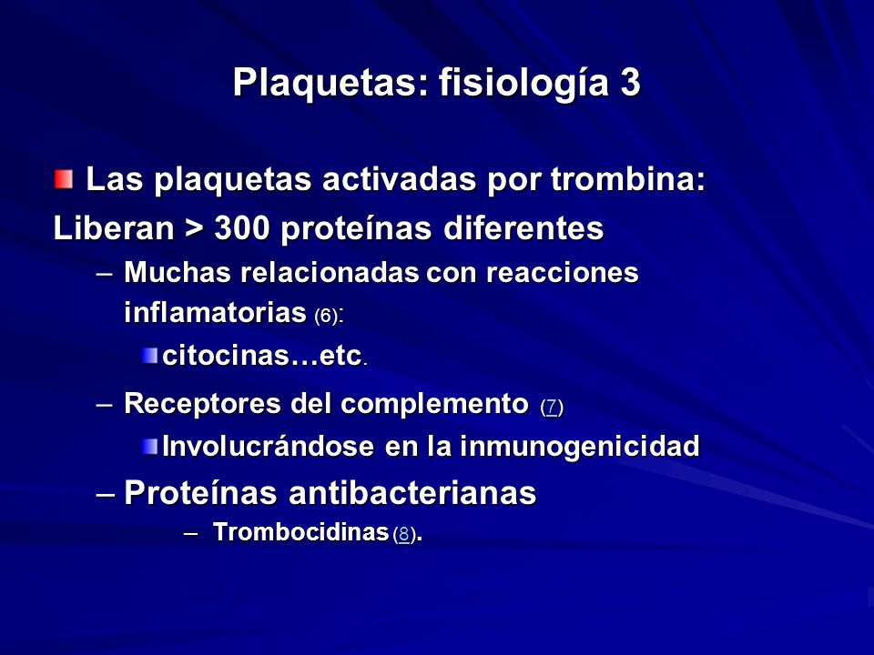 Plaquetas: fisiología 3