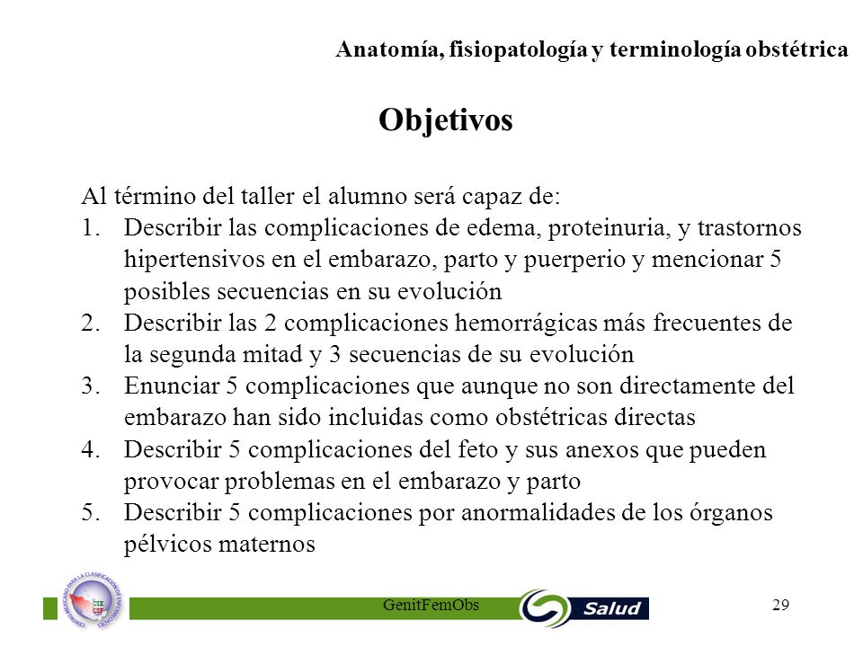 Objetivos Al término del taller el alumno será capaz de: