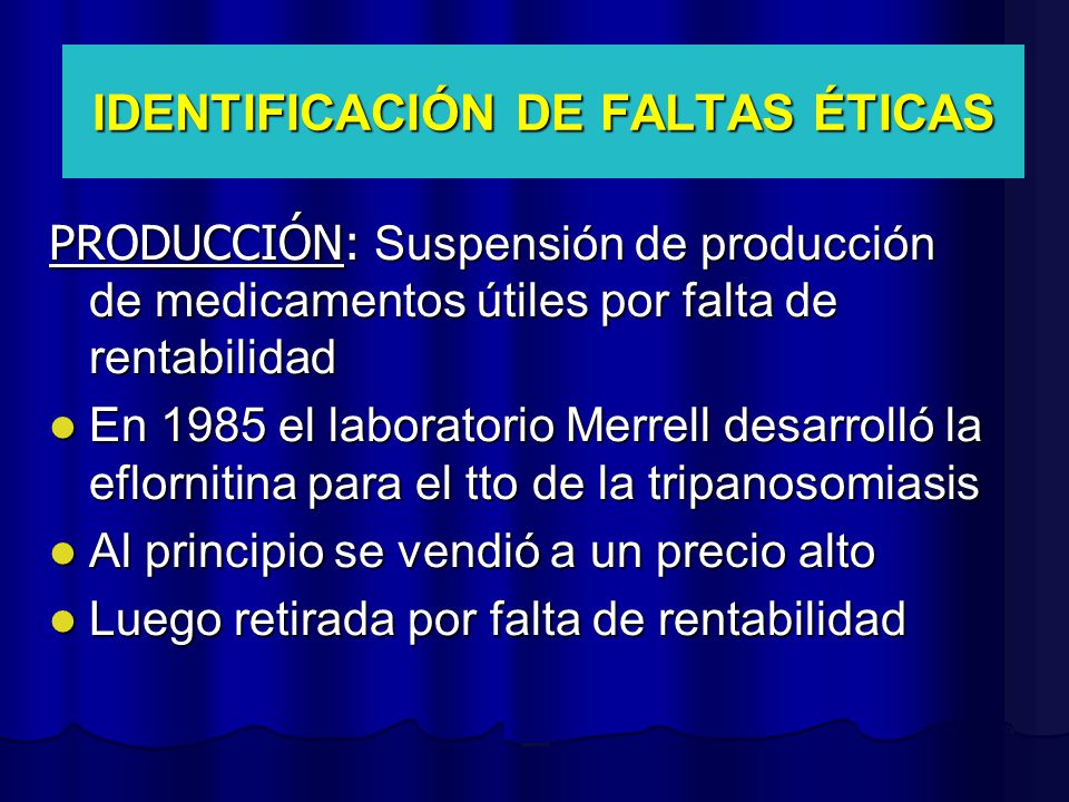 IDENTIFICACIÓN DE FALTAS ÉTICAS