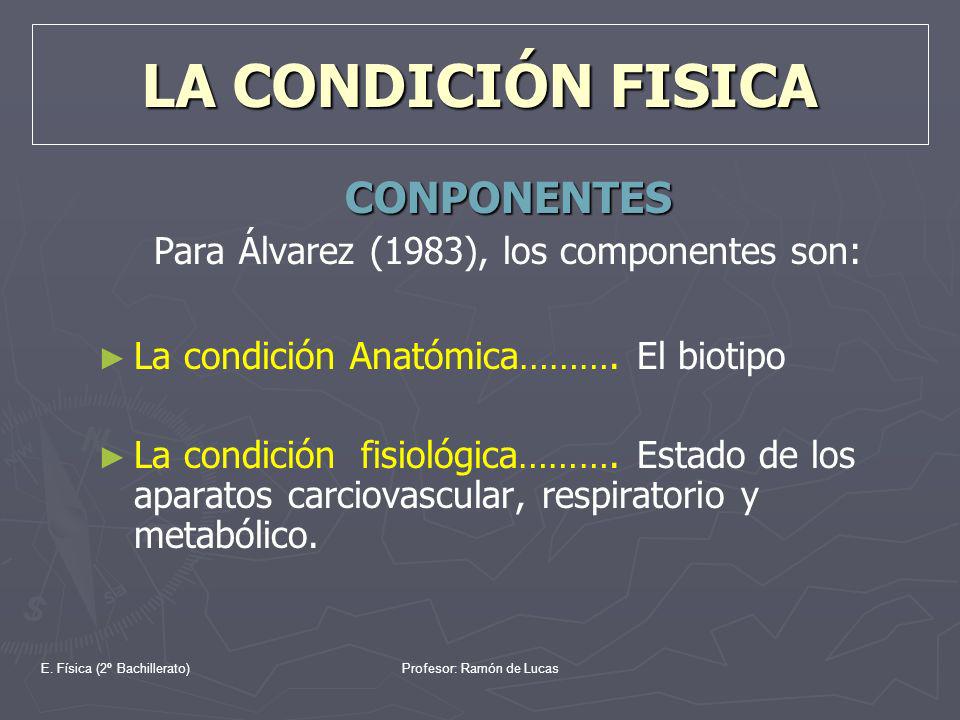 LA CONDICIÓN FISICA CONPONENTES