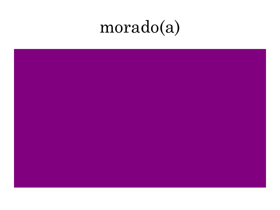 morado(a)