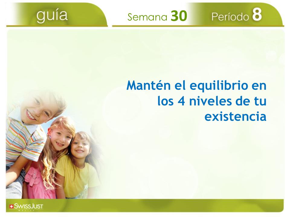 Mantén el equilibrio en los 4 niveles de tu existencia