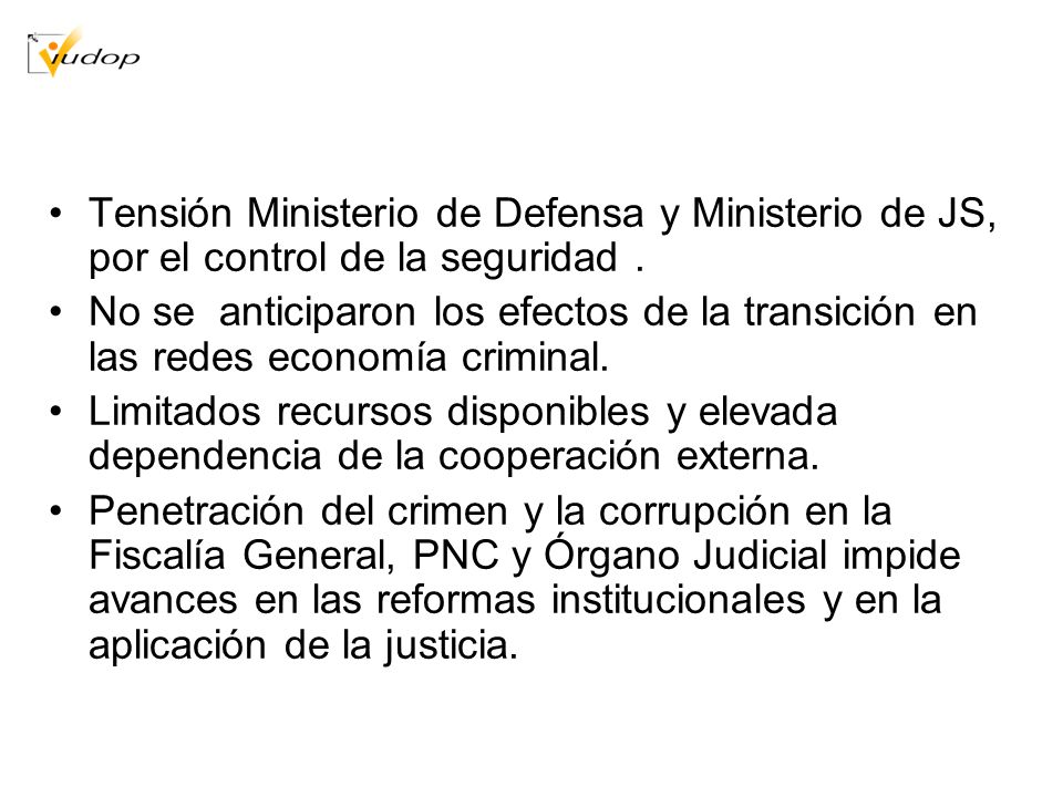 Tensión Ministerio de Defensa y Ministerio de JS, por el control de la seguridad .