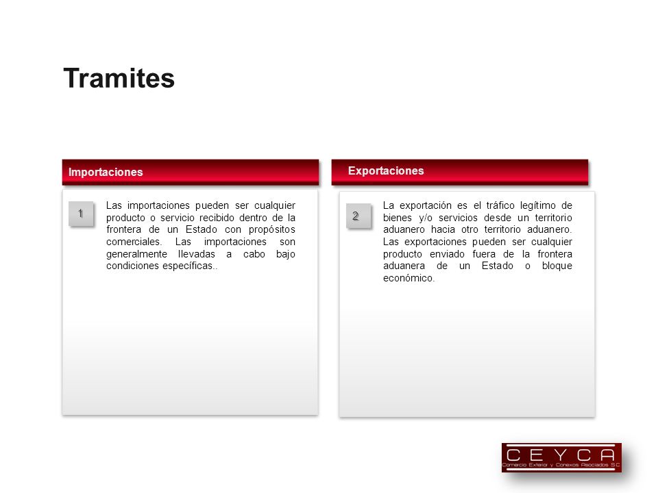 Tramites Templates Importaciones 2 1 Exportaciones 2 Your Logo