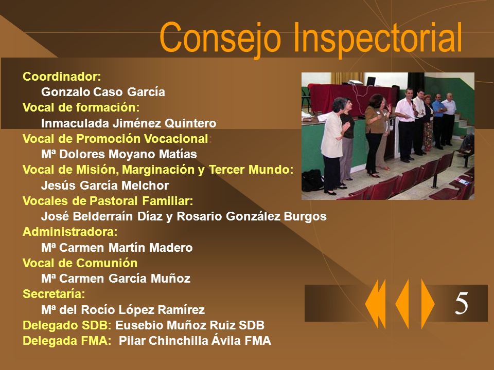 Consejo Inspectorial 5 Coordinador: Gonzalo Caso García