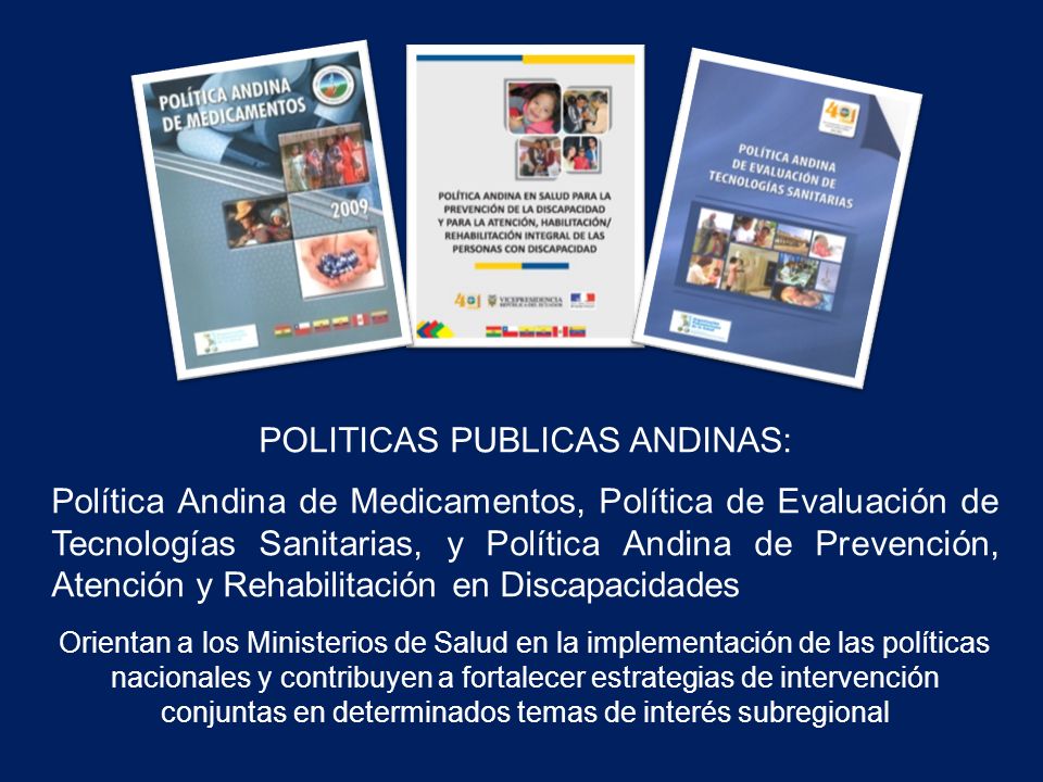 POLITICAS PUBLICAS ANDINAS: