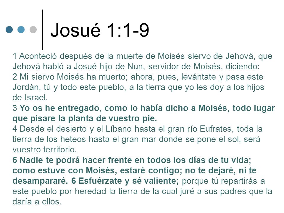 Josué 1:1-9