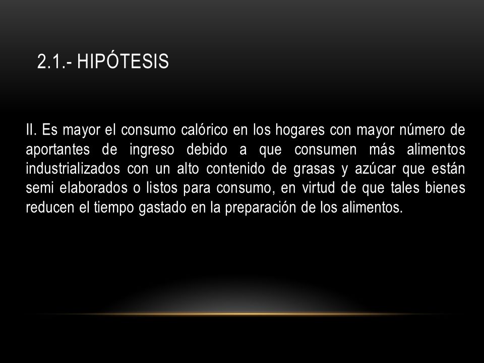 2.1.- Hipótesis