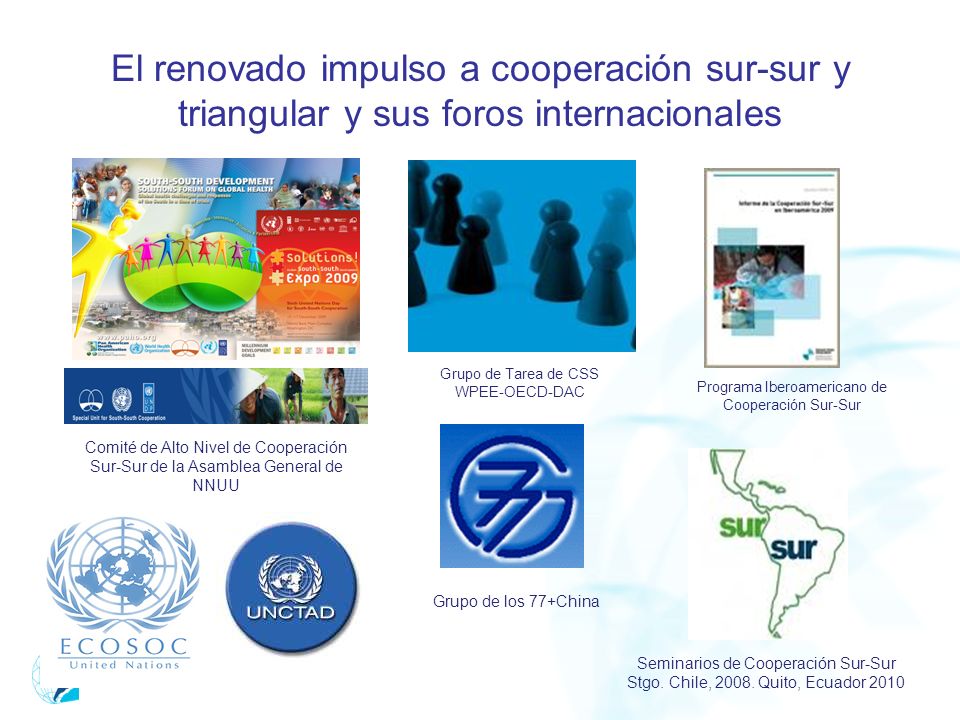 El renovado impulso a cooperación sur-sur y triangular y sus foros internacionales